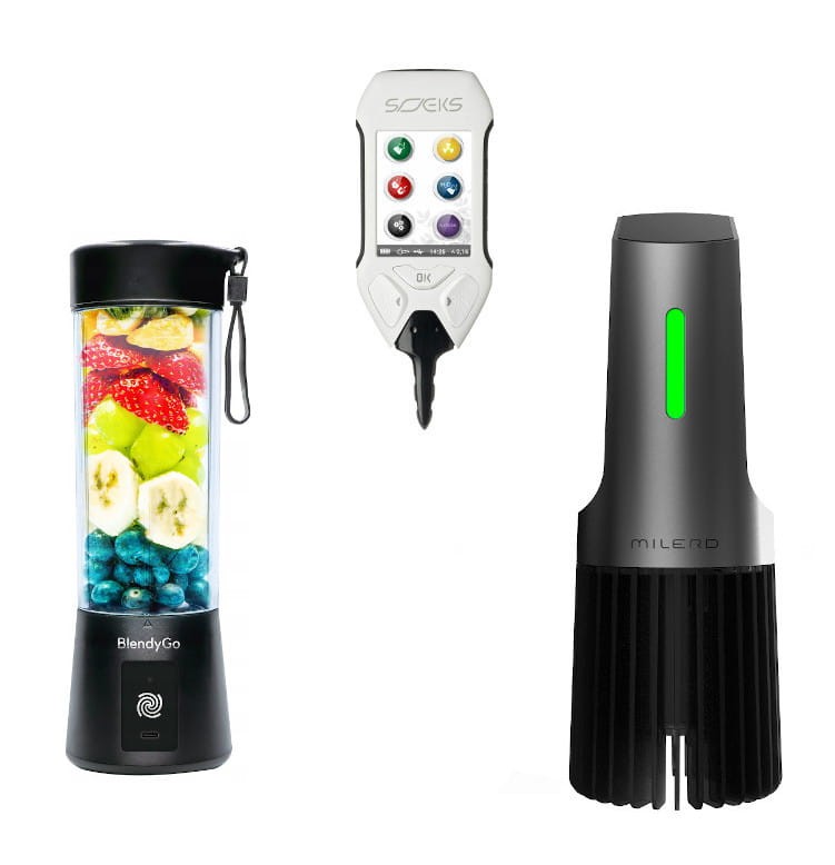 Blender BlendyGo, tester żywności Soeks, myjka Milerd